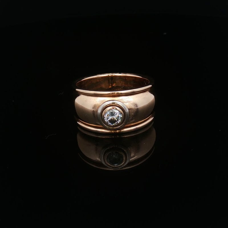 Diamond ring ca. 0.20ct – Atelier MJM design. Minimalist form with noble heritage