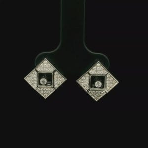 Chopard | Kolczyki z kolekcji Happy Diamonds | Diamenty | Białe złoto