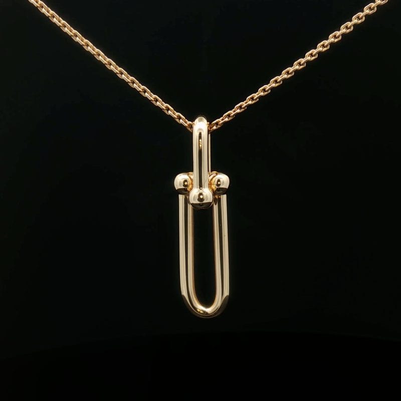 Naszyjnik Tiffany HardWear – nowojorska forma zamknięta w złocie