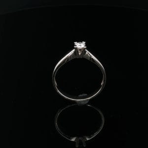 pierścionek solitaire diament 0.20 ct złoto 14K klasyczny zaręczynowy