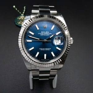 Rolex Datejust 41 Ref. 126334 White Rolesor niebieska tarcza