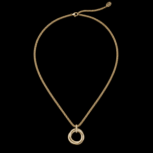 Cartier Trinity Medium Model pendant in 18-karat white, rose and yellow gold with diamonds, original Cartier box and certificate