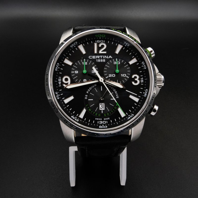Certina DS Podium Big Chrono Precidrive C001.647.17.057.10 WRC Poland Limited Edition 2016 with black leather strap