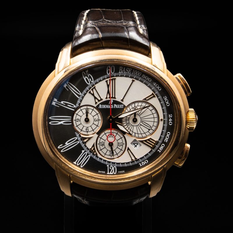 Audemars Piguet Millenary 26145OR.OO.D093CR.01 47 mm with rose gold case, brown and silver dial and rose-gold markers