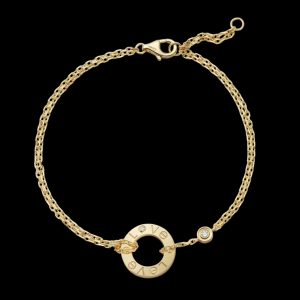 Cartier LOVE bransoletka na łańcuszku z 18-karatowego żółtego złota z 2 diamentami, oryginalne pudełko i pudełko zewnętrzne