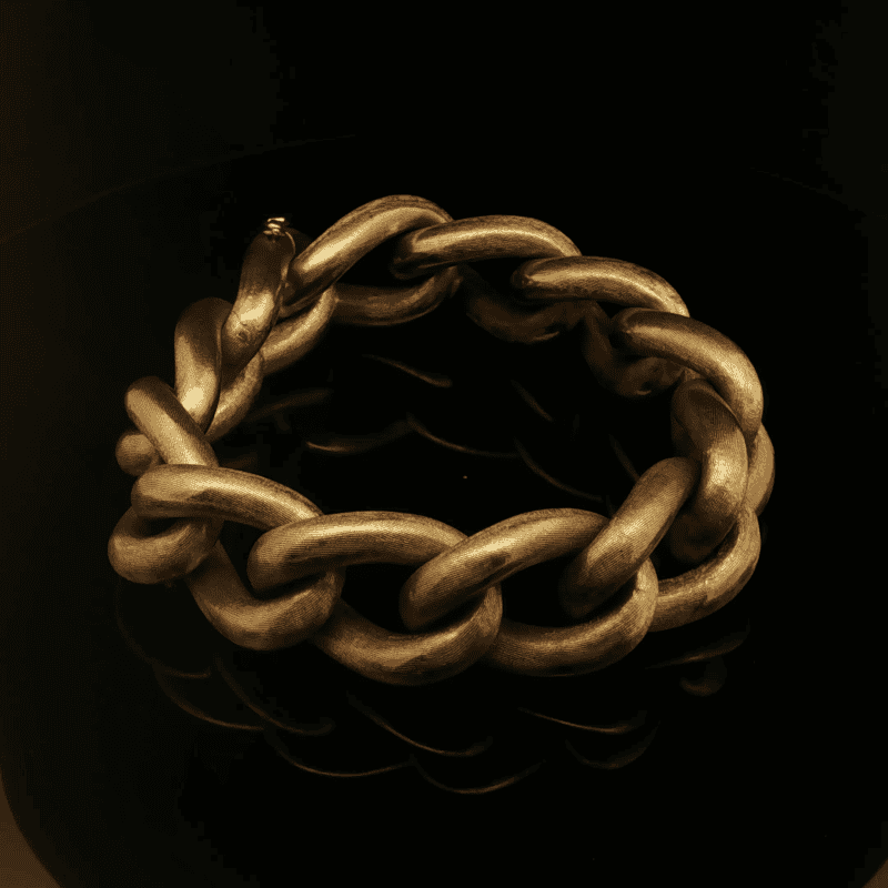 Balestra Giovanni & Figli 18K gold bracelet, signed 13 VI