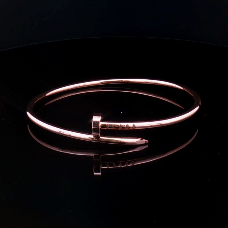 Cartier Juste un Clou Small Model bracelet in 18K rose gold, size 17.